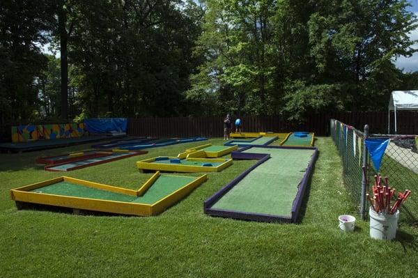 Our mini-golf course!