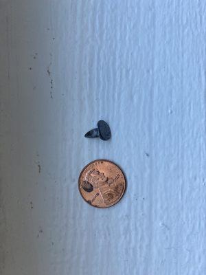 This is the nail that was in the tire and they said the reason I needed new tires.