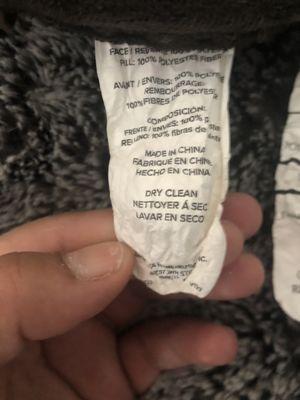 The tag says Dry Clean Only