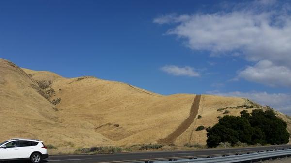 To the top 100 percent gradient  Fire trail