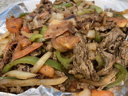 Beef fajitas