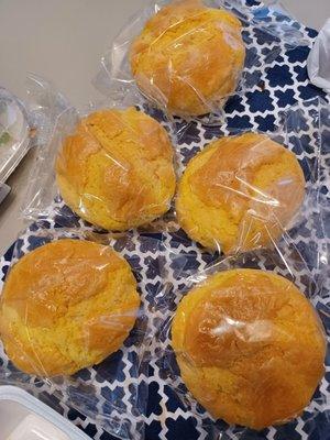 Pineapple sweet buns, $1.65 each.