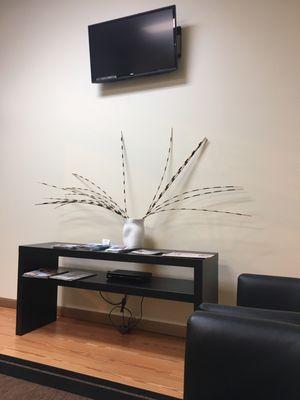 Tv in waiting area