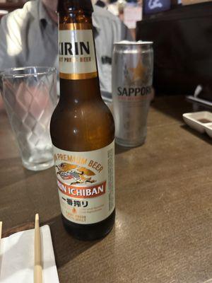 Kirin and Sapporo