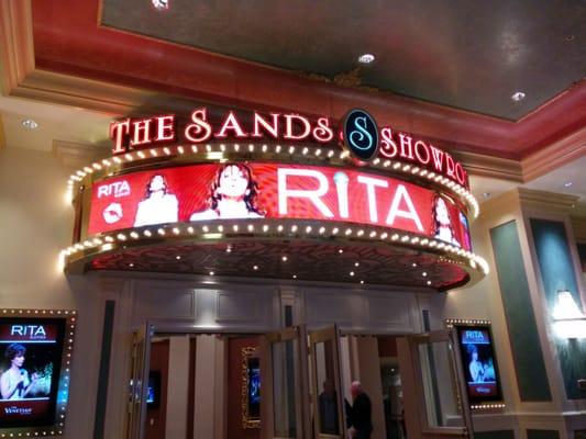 The Sands Showroom marquee.