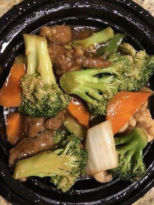 Beef and broccoli - yummy!