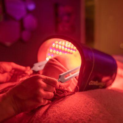 LED light therapy with sound healing