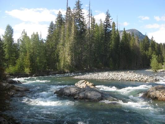 Access to this river from campground