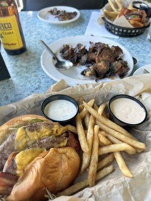 Shared the fat boy burger