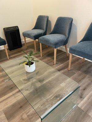 Clean and welcoming waiting area