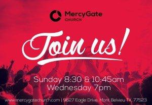 Join us! Sunday 8:30/10:45AM & Wednesday 7PM!