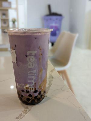 Taro ube brown sugar boba