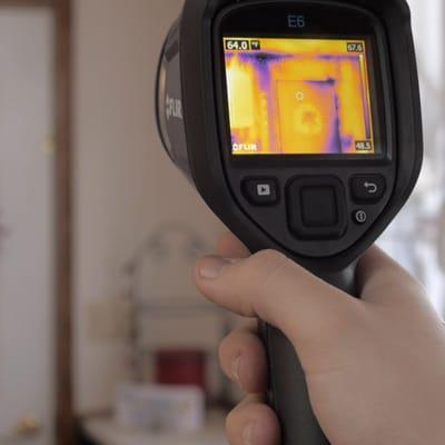 Thermal imaging lets us see exactly where your home needs insulation, air sealing, or other energy improvements.