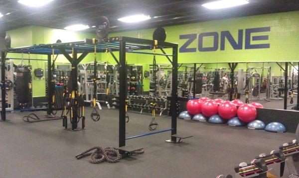 A very cool functional training area called the ZONE!