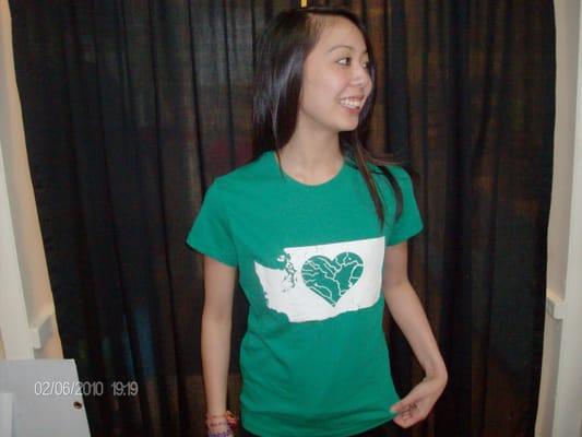 Melissa with the Heart in Washington Rivers shirt