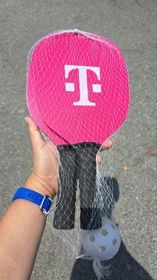 Finally, #TheJuls has come back to @TMobile to #Redeem a #Free #PickleballSet courtesy of the #TLifeApp.