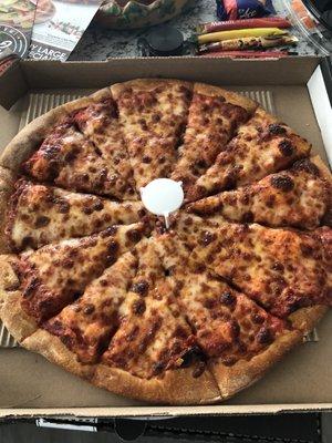 Large cheese pizza