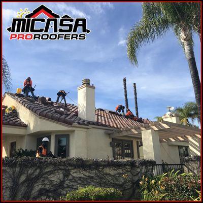 Tile Repair, Re-tile, New Tile installation, we can do it all. Providing quality roofing service to  Southern California homeowners.