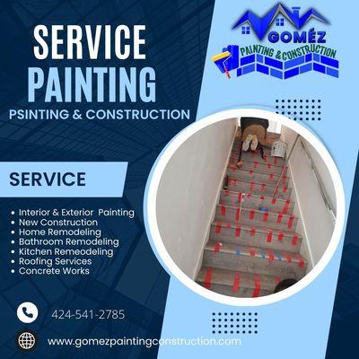 Gomez Painting and construction work exterior interior painting construction