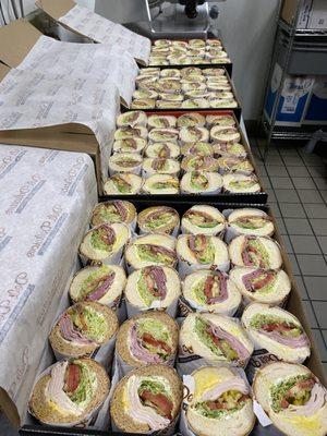 Feed the team with some delicious catering options - Sandwich boxes and catering Salads.