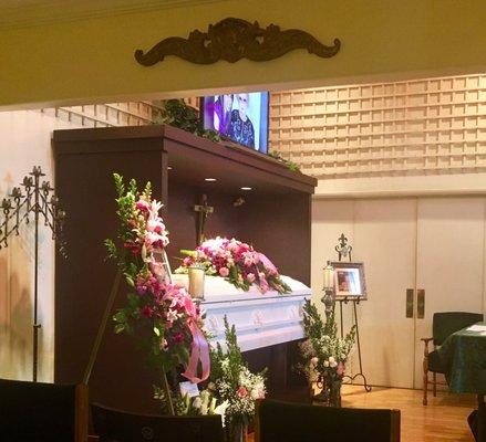 They did a wonderful job honoring our dearly departed, Delores Vick.