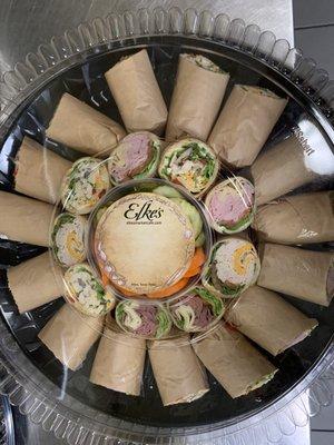 "it's a wrap" platter