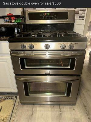 Gas double oven stove