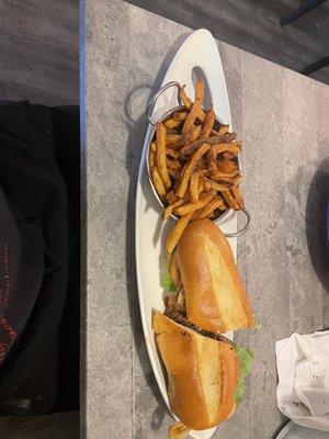 NY steak sandwich