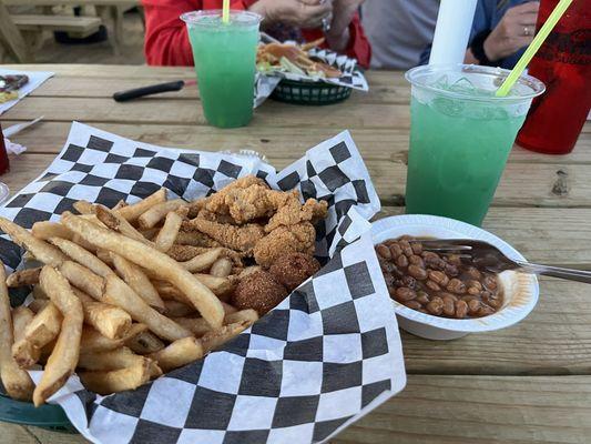 Catfish basket and Mermaid Water!