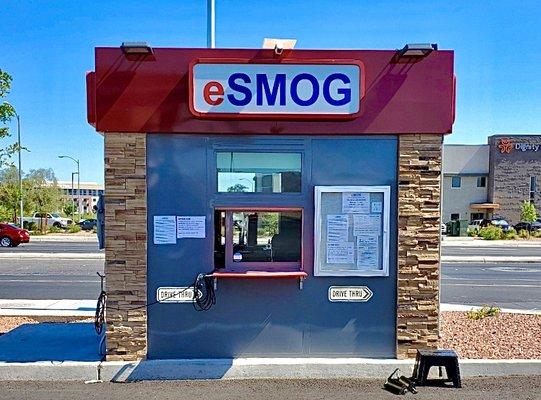 eSMOG Emissions Station: vehicle smog check and registration renewal