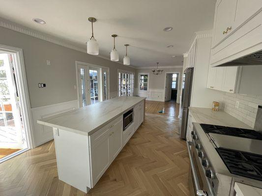 Kitchen addition and remodel final phase.