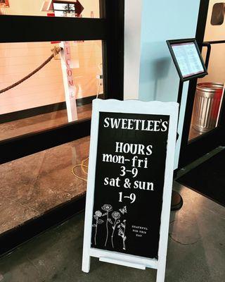 Open every day! with the largest selection of Sweetlee's handmade ice cream.