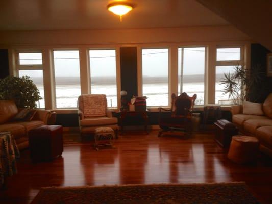 Sitting Room overlooking Kuskokwim River.