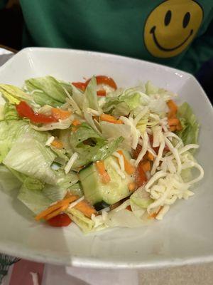 House salad with cheese