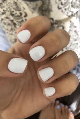 Gel mani on natural nails