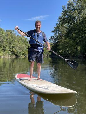 Paddle boarding