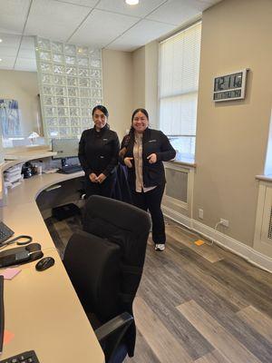 Kathy and Nelly, Dr. Rastani's staff