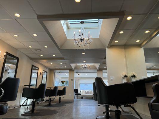 Inside our salon on Cherry Street