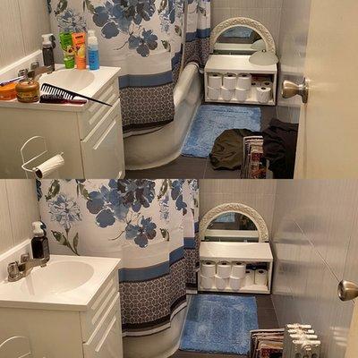 Clean Bathroom (Before/After)