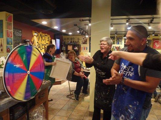 Host your Fundraiser and make extra money with our "Spinny Wheel."