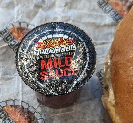 Their mild BBQ sauce - delicious