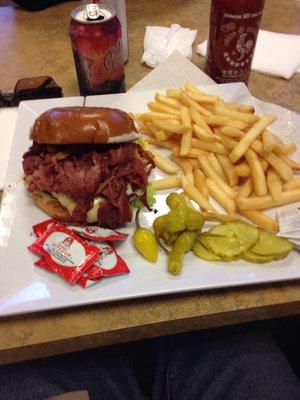 Dutch burger combo (fries & drink).