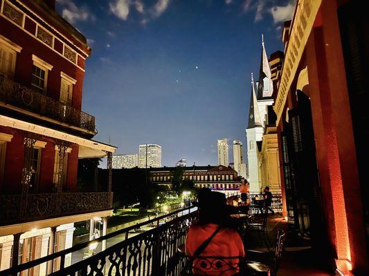 Balcony view NOLA at night what could be better???