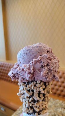 Black cherry truffle  cone