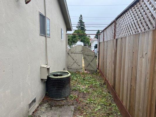 Our neighbors put up a brand new fence and try to get the owners of this house to pay for half of it. No response.