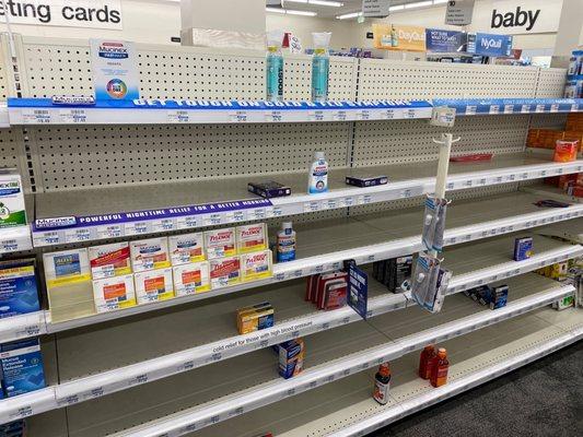 Reasonable Cold meds are mostly gone. Of course one can find overpriced stuff & Homeopathic baloney.