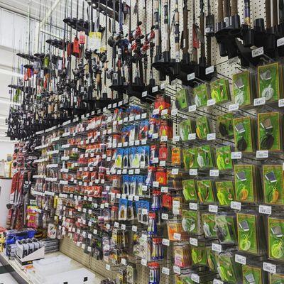 We have a wide variety of fishing gear and supplies.