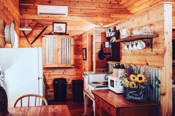 Hideaway Cabin kitchen