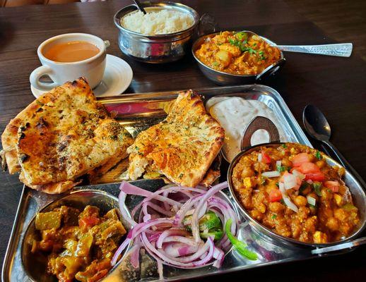 amritsari chole kulche &  chicken kadaiwala