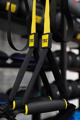 Arrowfit gym includes the latest in fitness equipment like TRX training bands.